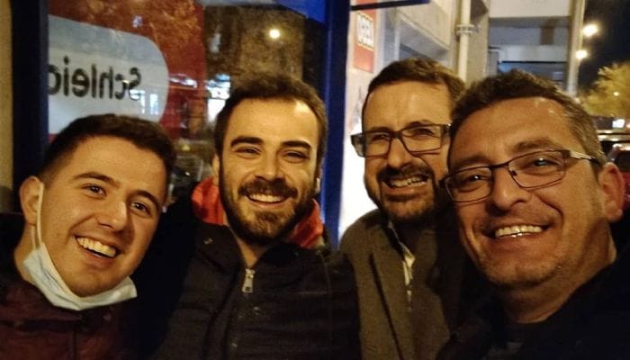 Pablo Díaz junto a sus compañeros de 'Pasapalabra'