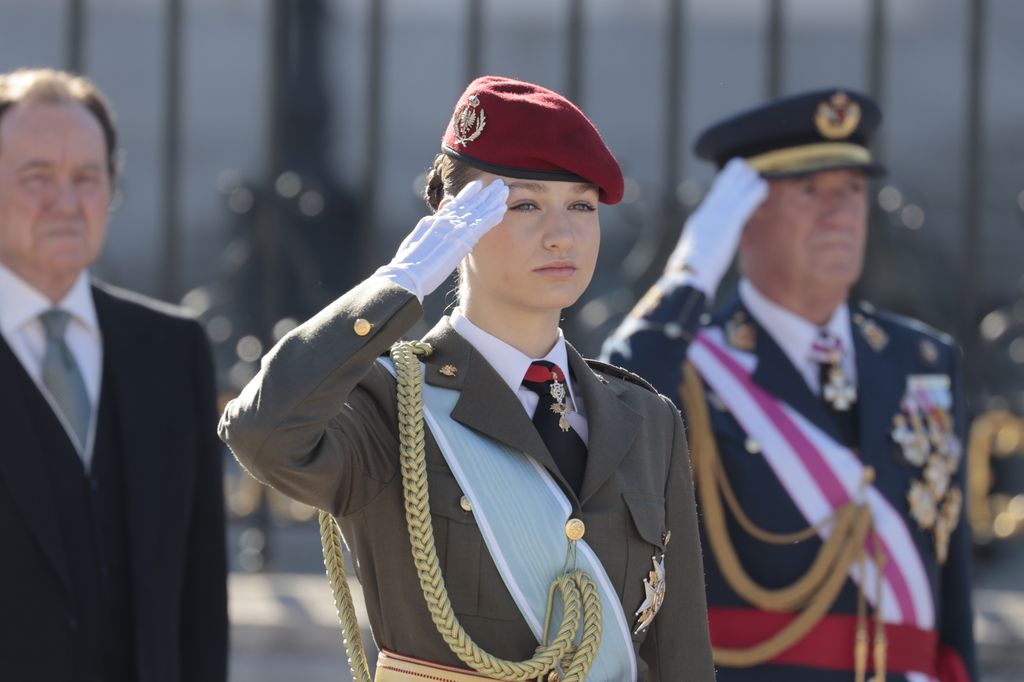 Princess of Asturias Leonor of Borbon during the Military Easter 2024 at RoyalPalace in Madrid on Saturday 6th January 2024.