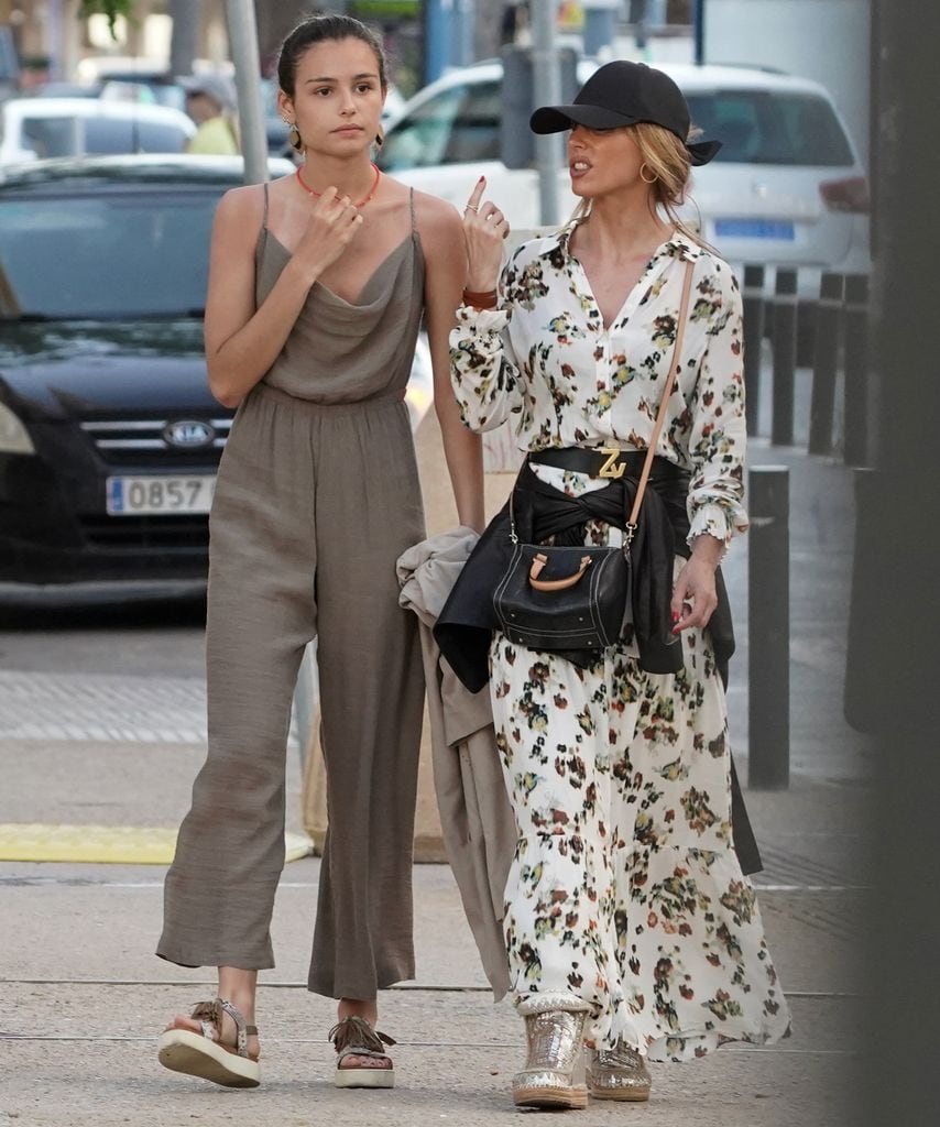 Presenter Emma Garcia and her daughter Uxue Senar In Ibiza, May 11 2022.