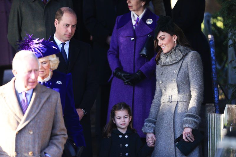 Los príncipes de Gales, Charlotte, Carlos y Camilla