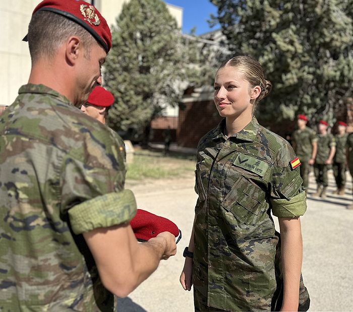 Los peinados de Leonor en la Academia Militar