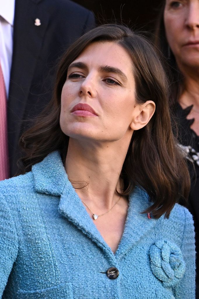 Carlota Casiraghi con vestido de tweed de Chanel en el Día Nacional de Mónaco