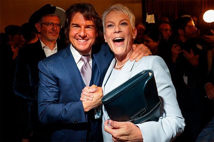 Tom Cruise, el gran protagonista del almuerzo de los Oscar 2023, junto a Jamie Lee Curtis