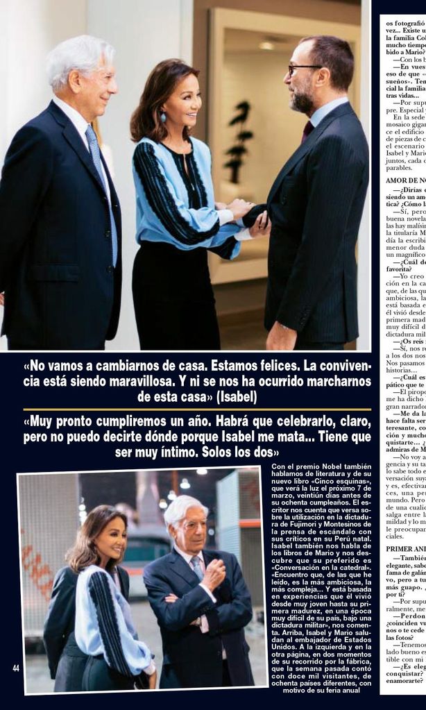 Isabel Preysler y Mario Vargas Llosa HOLA3732