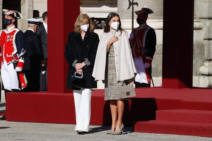 Laura Mattarella con la reina Letizia