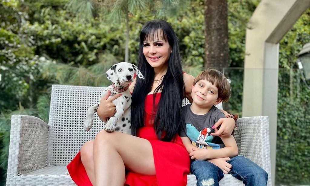 Maribel Guardia y su nieto