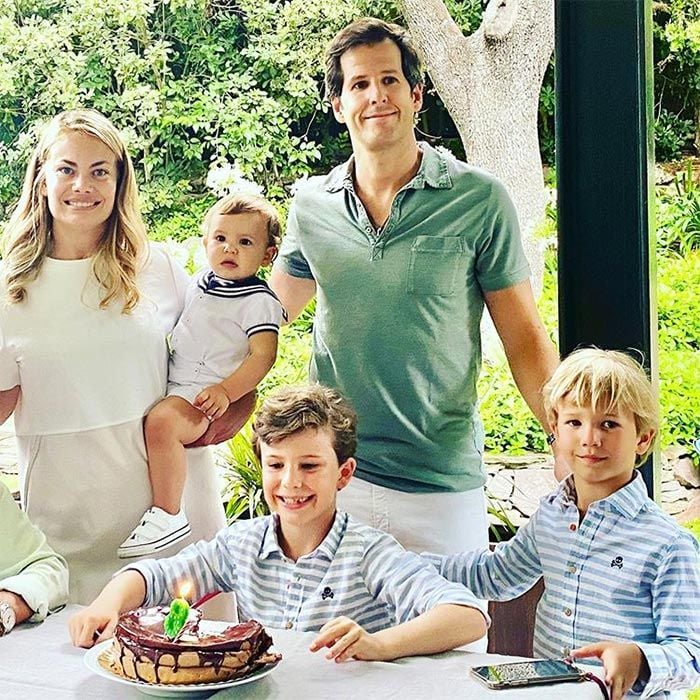 Carla Goyanes y Jorge Benguría en el cumple de su hijo Carlos