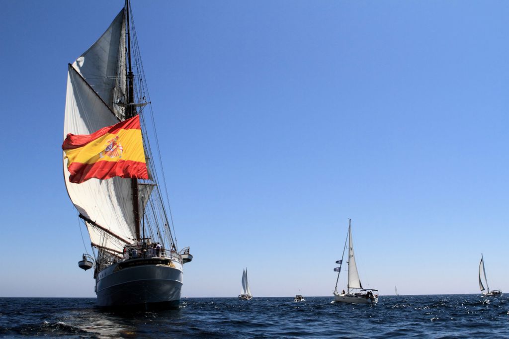 El buque escuela de La Armada Juan Sebastián de Elcano 