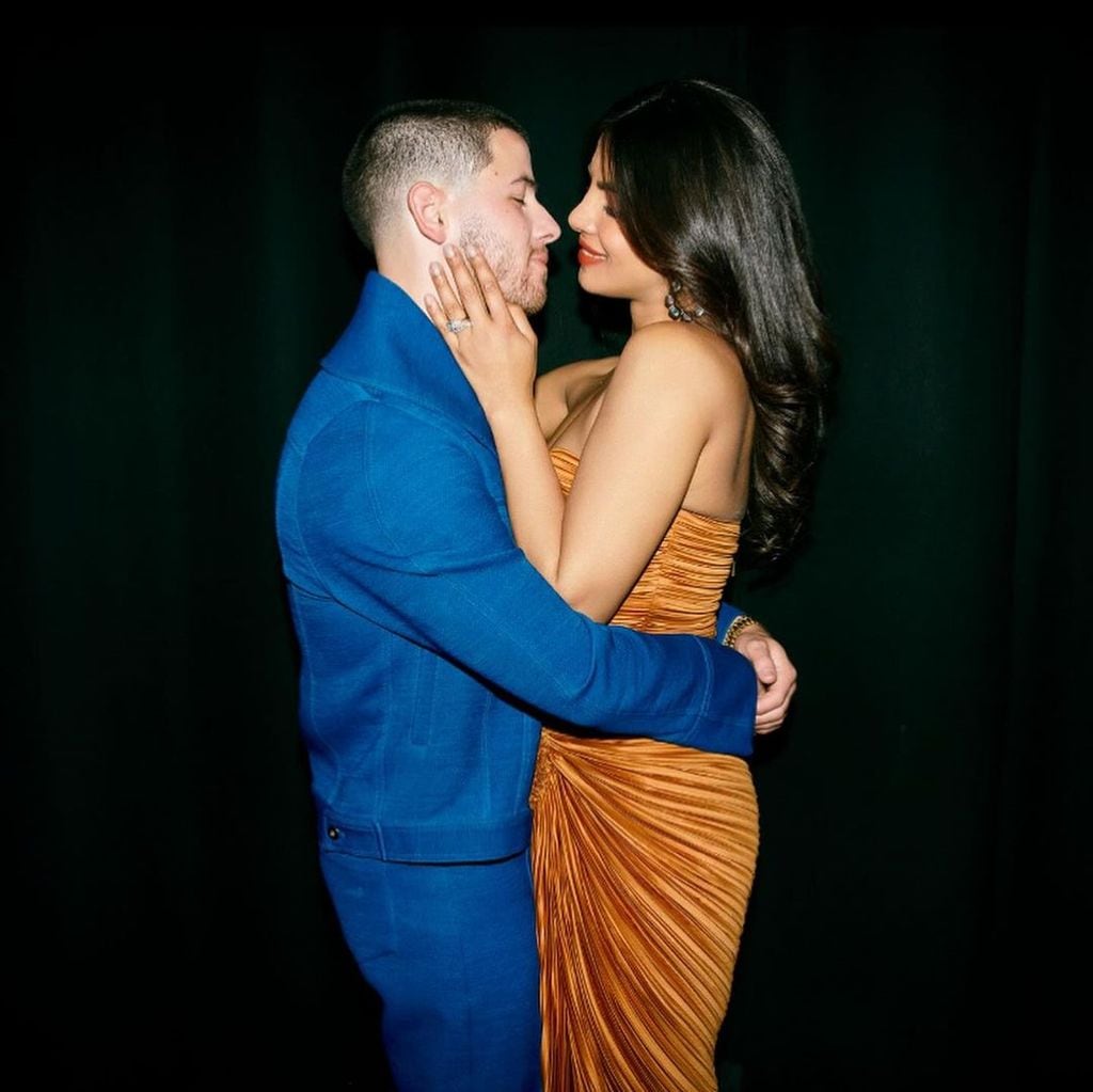 Nick Jonas y Priyanka Chopra en el concierto de los Jonas Brothers en el O2 Arena de Londres, septiembre de 2024