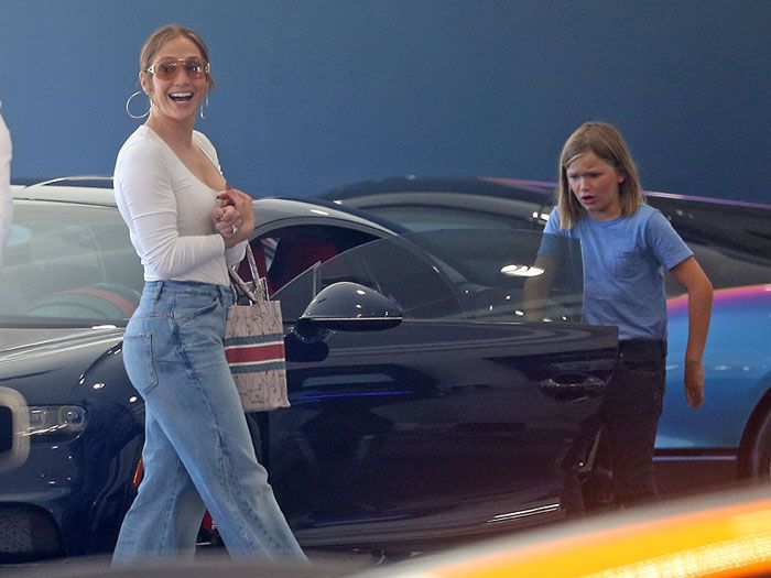 Imagen de Jennifer Lopez con el hijo menor de Ben Affleck