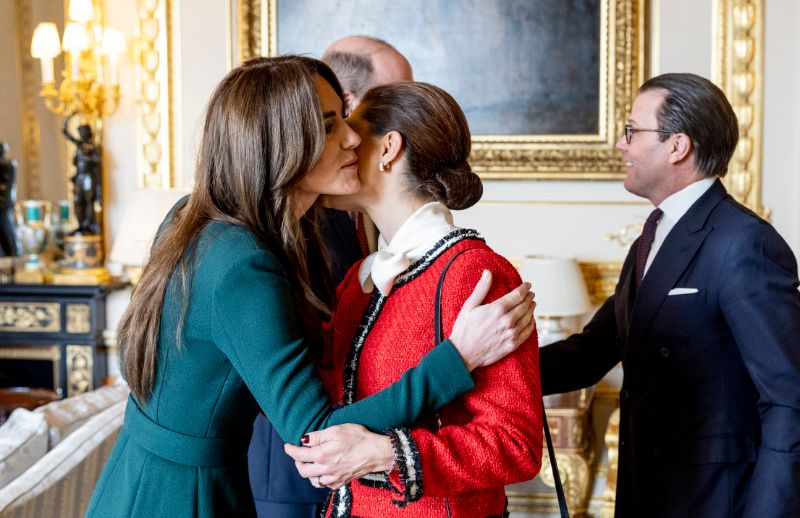 Kate Middleton y el príncipe Guillermo con Victoria y Daniel de Suecia 