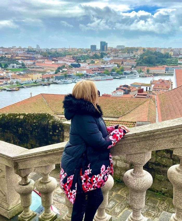 Belén Esteban disfrutando de su viaje a la ciudad portuguesa