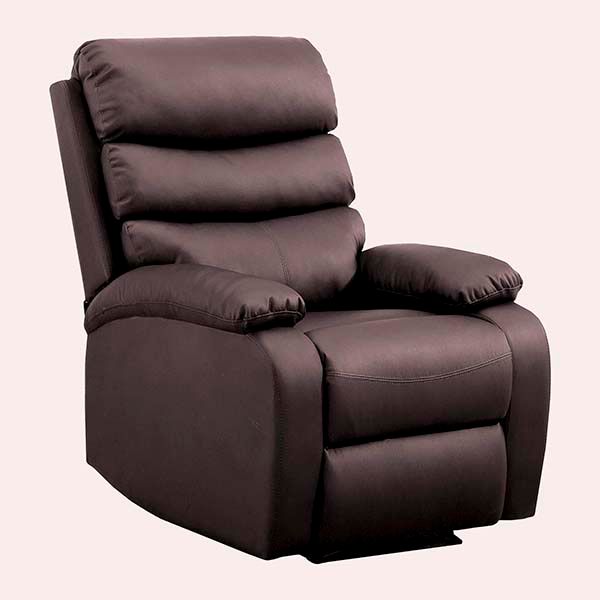 sillon masaje cuero marron amazon