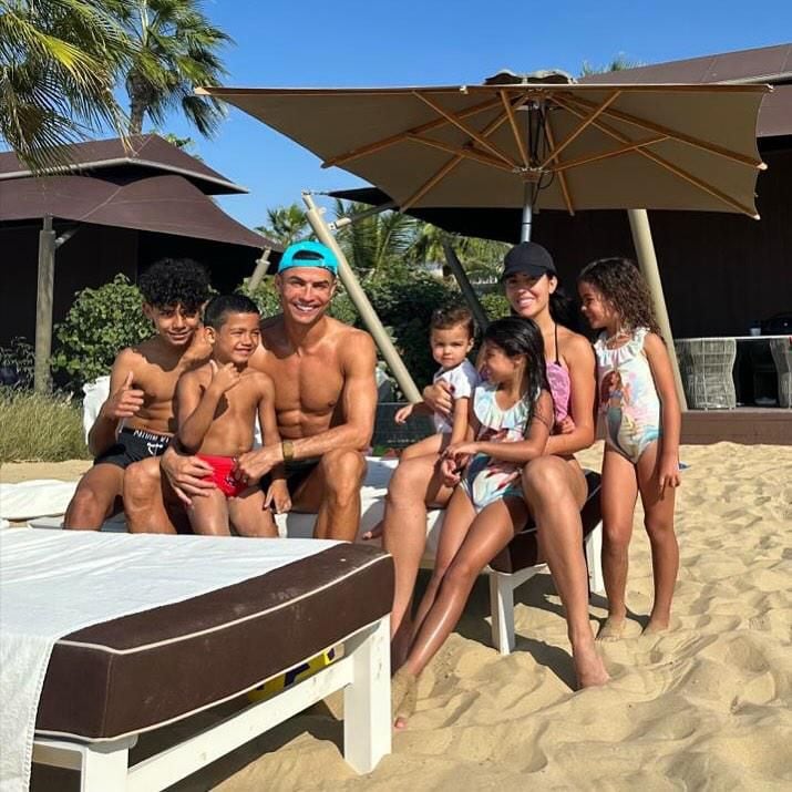 Cristiano Ronaldo y sus hijos