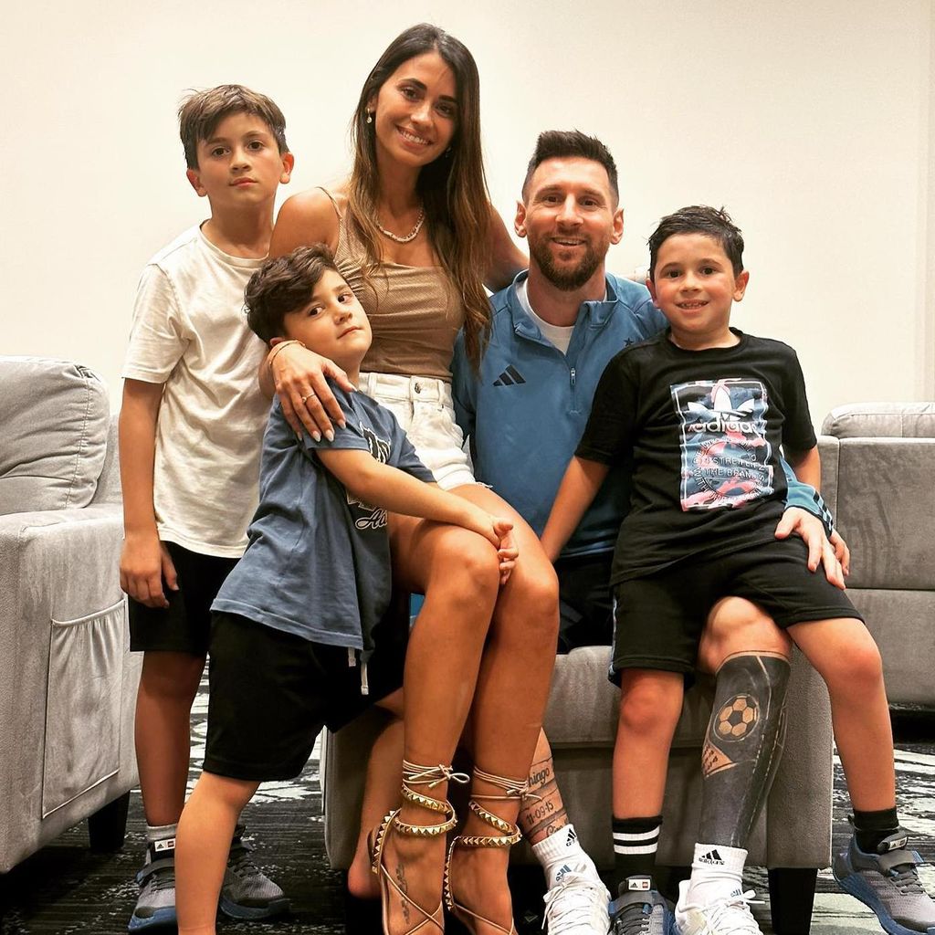 Messi y su familia