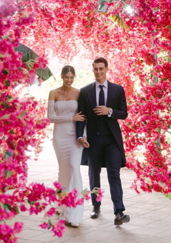 Andrea Martínez y Kepa Arrizabalaga en su boda