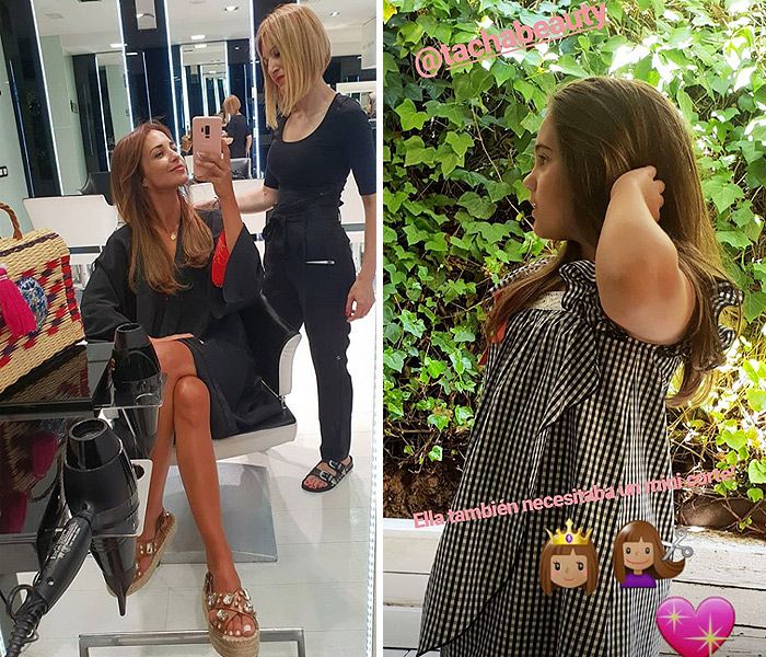 Paula Echevarría y su hija Daniella, tarde de chicas y sesión de belleza