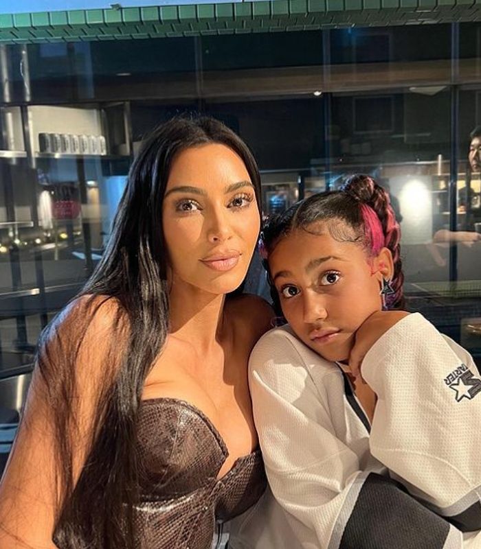 Kim Kardashian y su hija North 