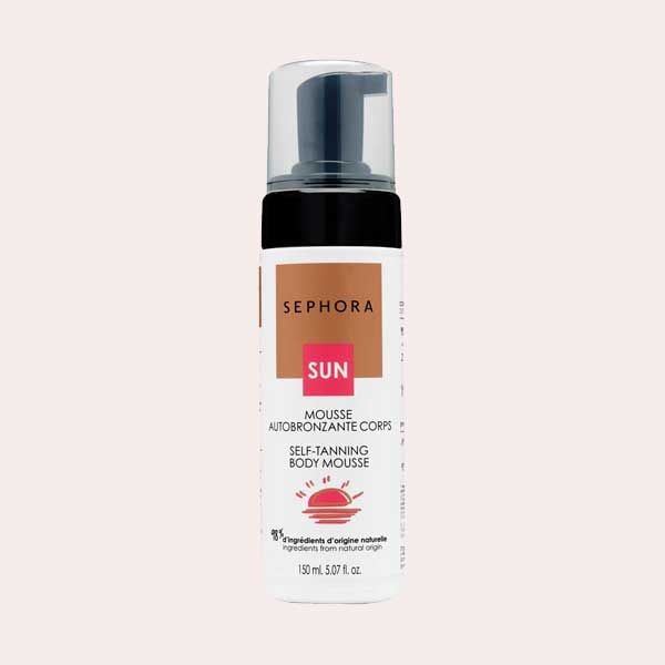 PARA UN BRONCEADO EN TRES NOCHES: Espuma corporal autobronceadora bronceado natural dorado