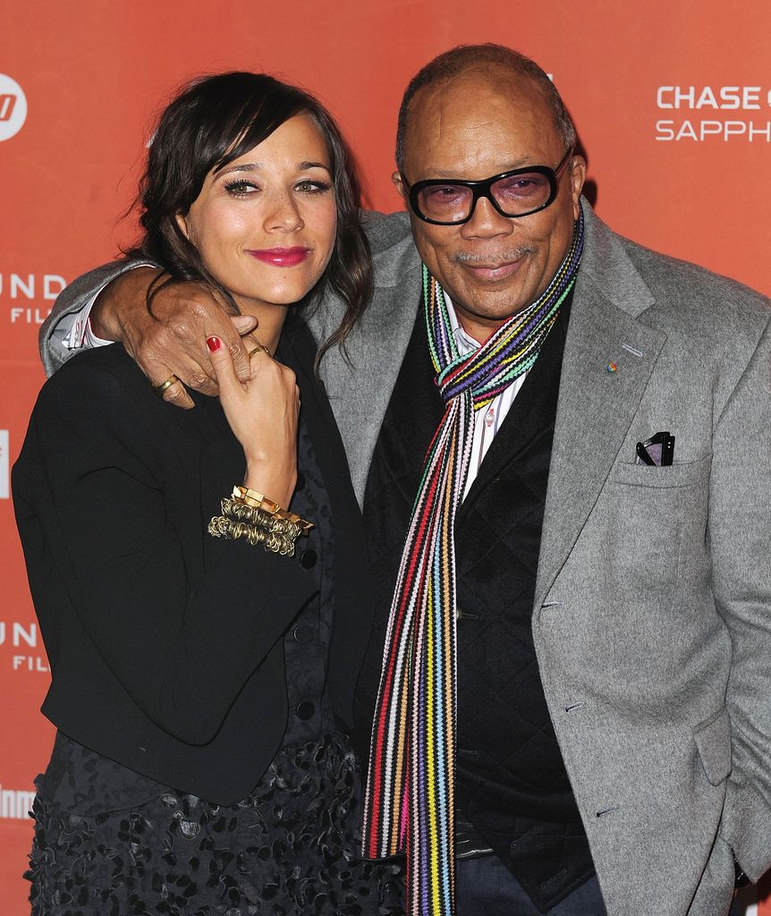 Rashida Jones y su papá, Quincy Jones