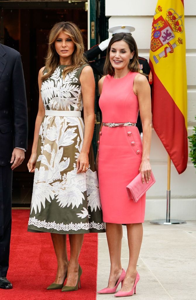 Melania Trump con la Reina Letizia de España 