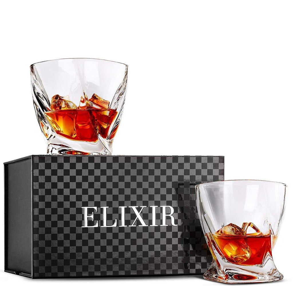 helix whiskey glasses set de elixir