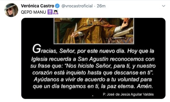 Verónica Castro sobre la muerte de El loco Valdés