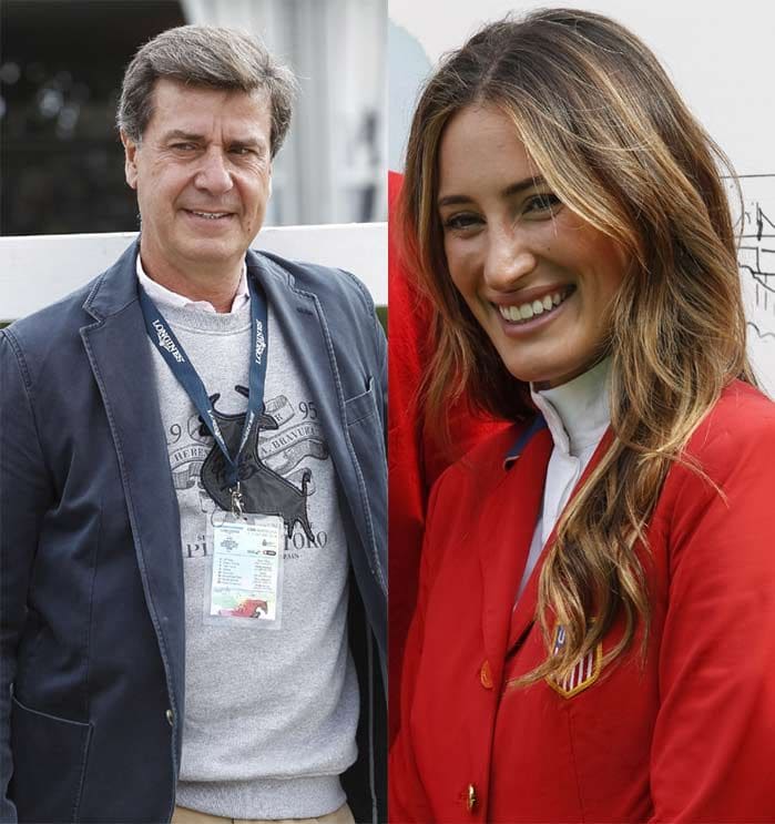 Cayetano Martínez de Irujo y Jessica Springsteen en el CSIO Barcelona