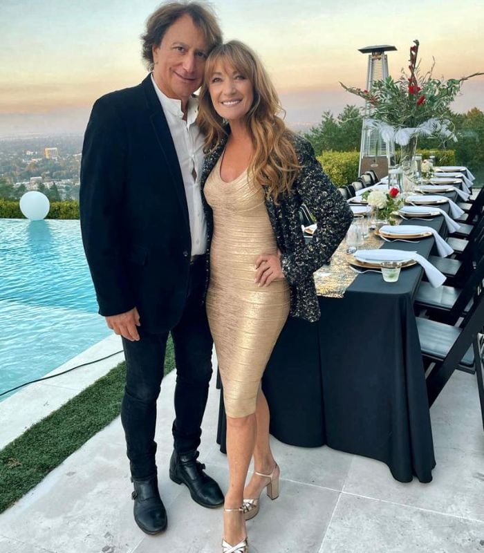 La actriz Jane Seymour y John Zambetti