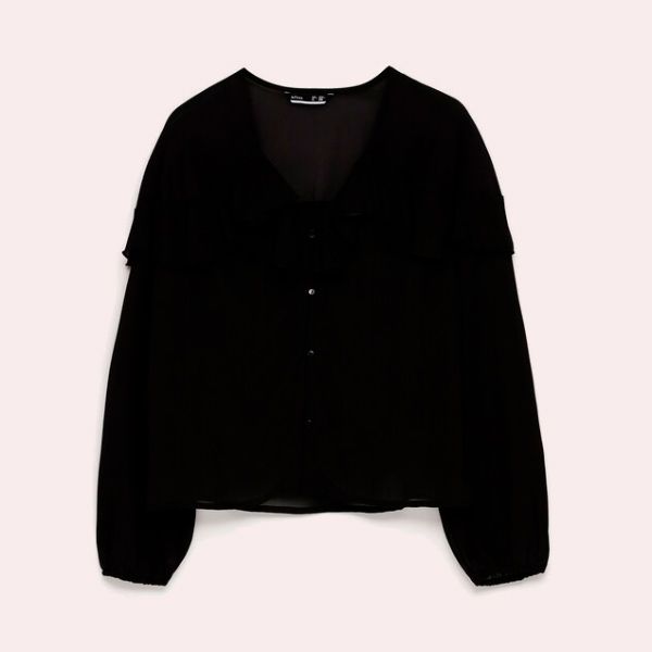 blusa negra