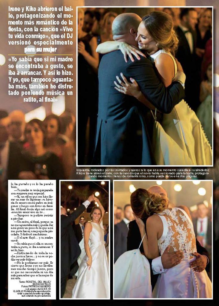 Boda Kiko Rivera e Irene Rosales - HOLA - octubre 2016