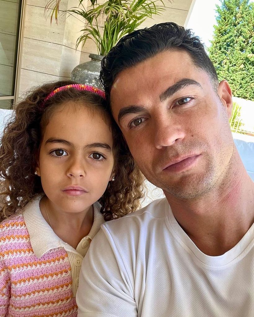 Cristiano Ronaldo y su hija Alana Martina 