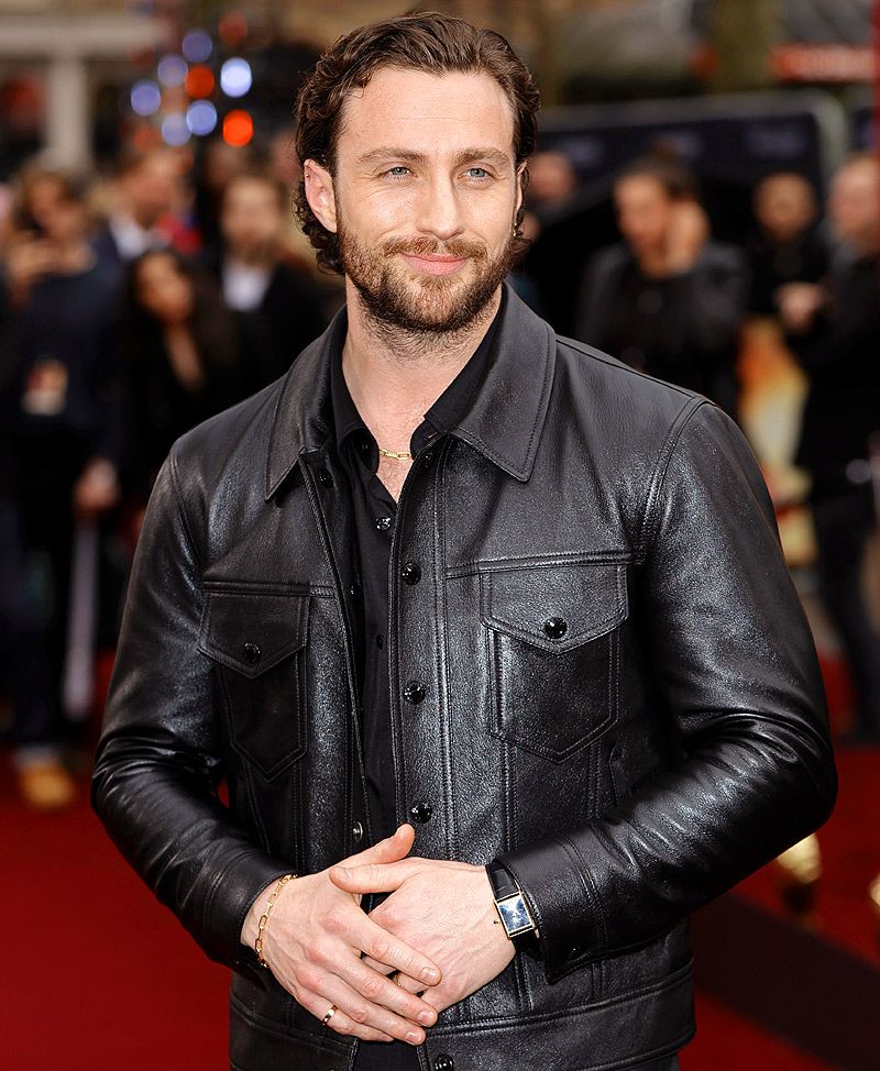 Aaron Taylor-Johnson apoya a su mujer en el estreno de la película de Amy Winehouse