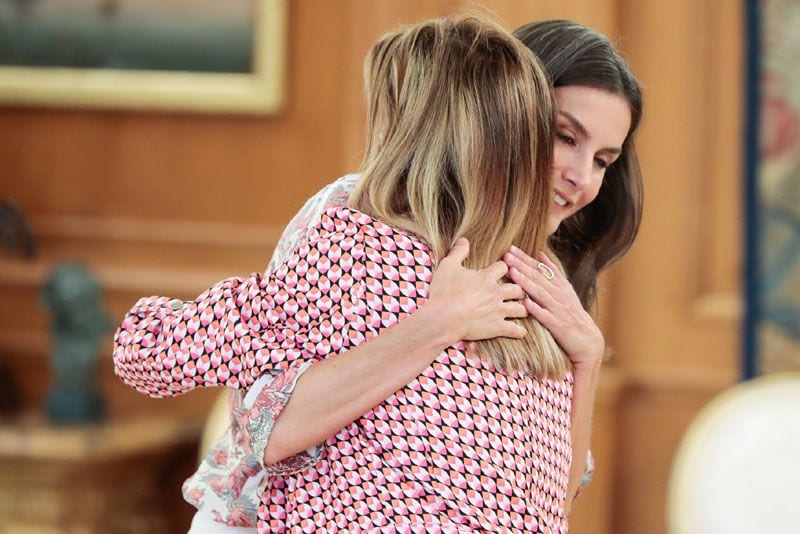 Doña Letizia con Fidela Mirón Torrente