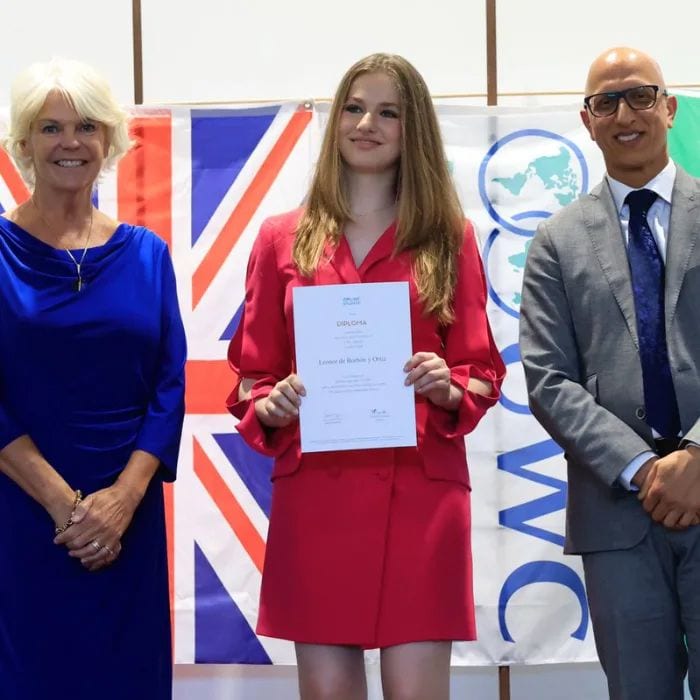 Leonor el día de su graduación