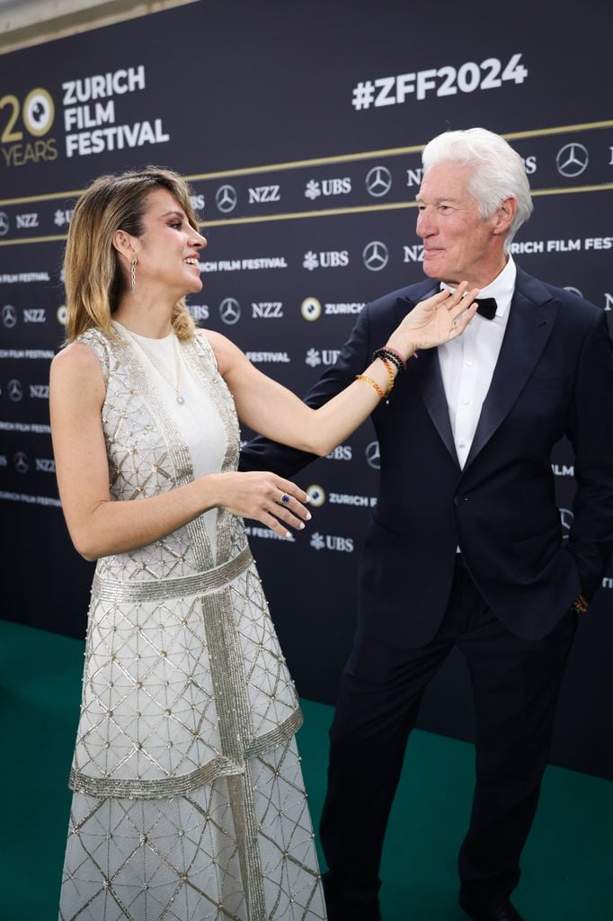 Richard y Alejandra Gere en el Festival de Cine de Zúrich el 8 de octubre de 2024