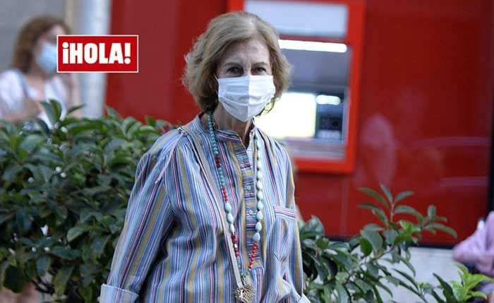 La reina Sofía, durante su paseo por Palma del pasado miércoles