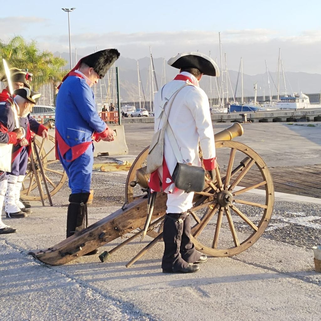 Recreación de la batalla del almirante de Nelson en Tenerife