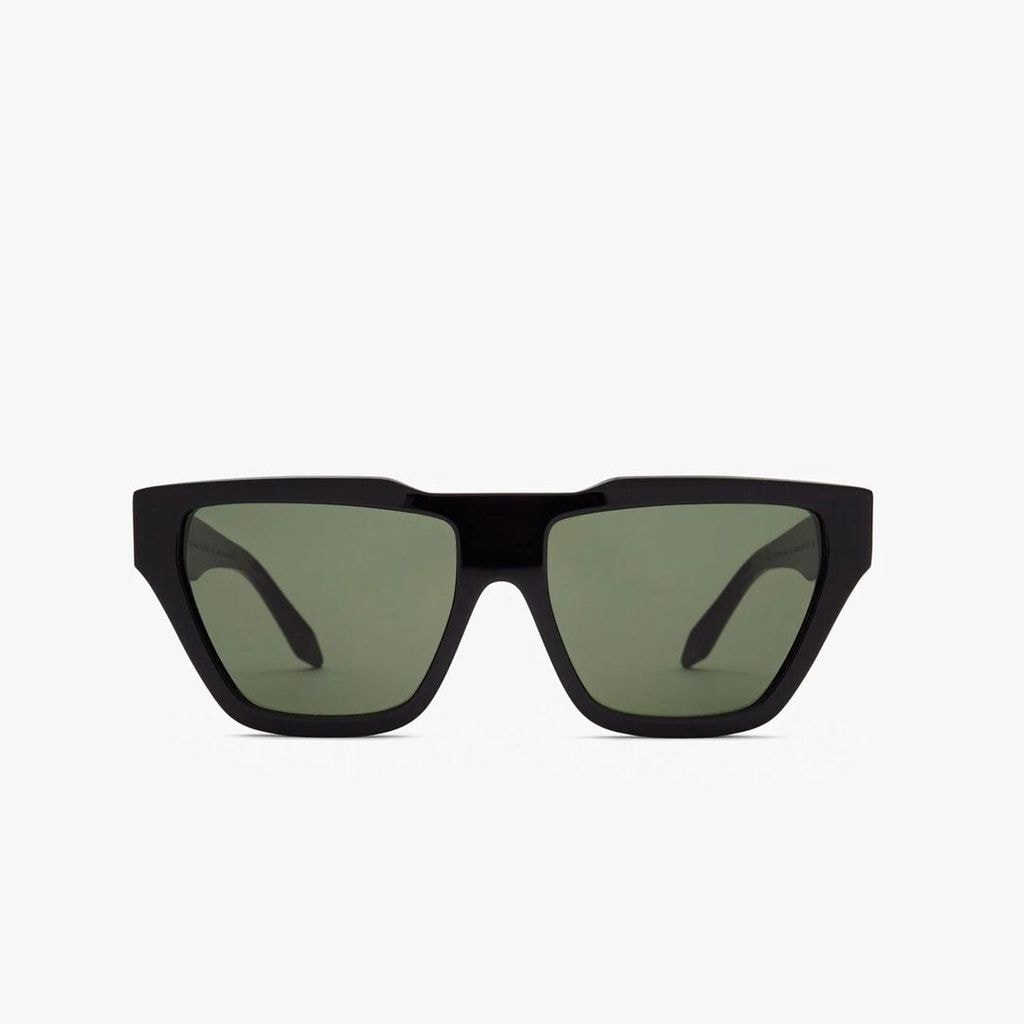 sunglasses ideales para rostros en forma de coraz n square cat in black de victoria beckham