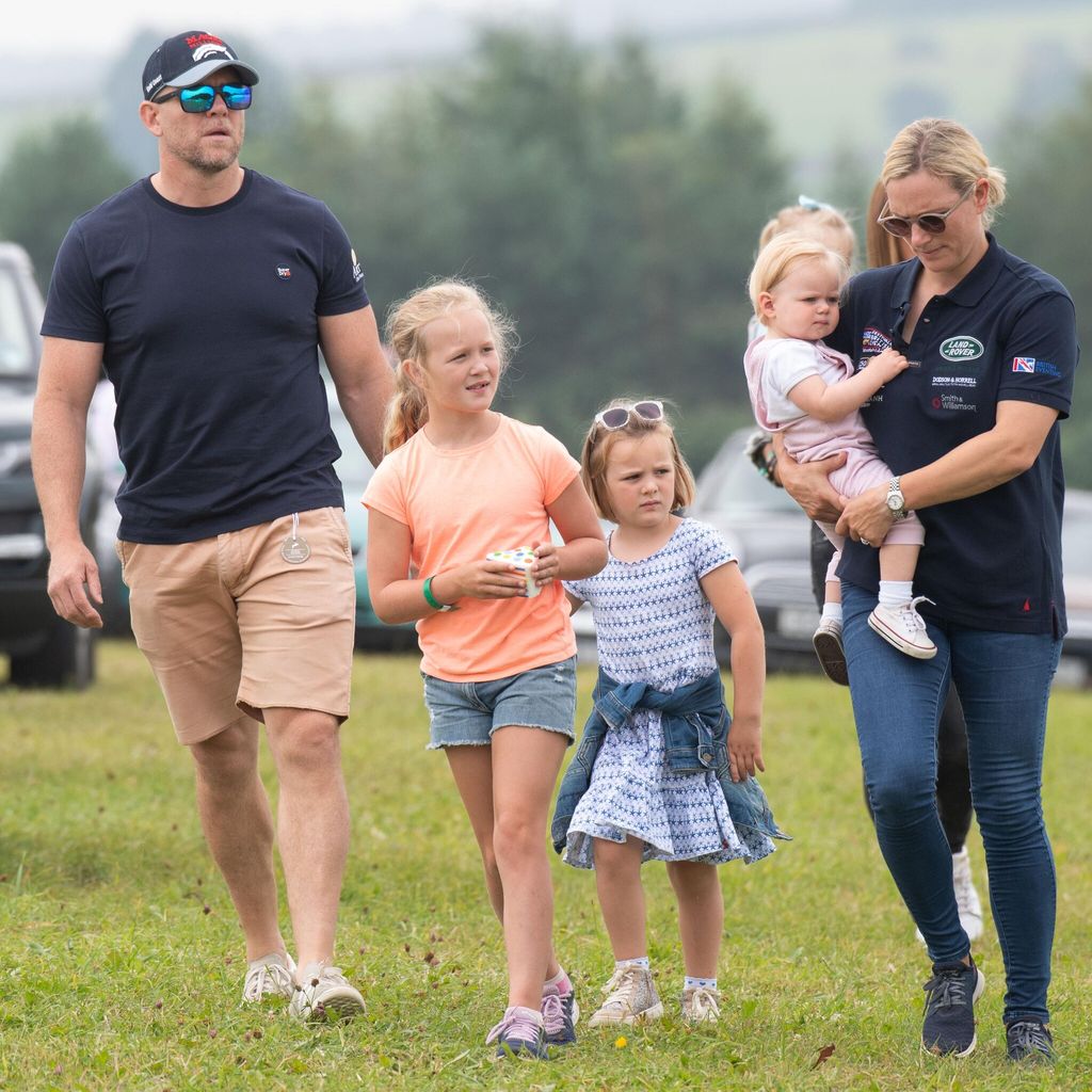 Mike Tindall con su familia