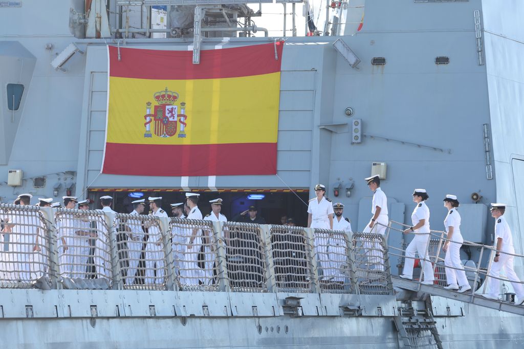 La princesa Leonor llega a Gran Canaria a bordo de Elcano 