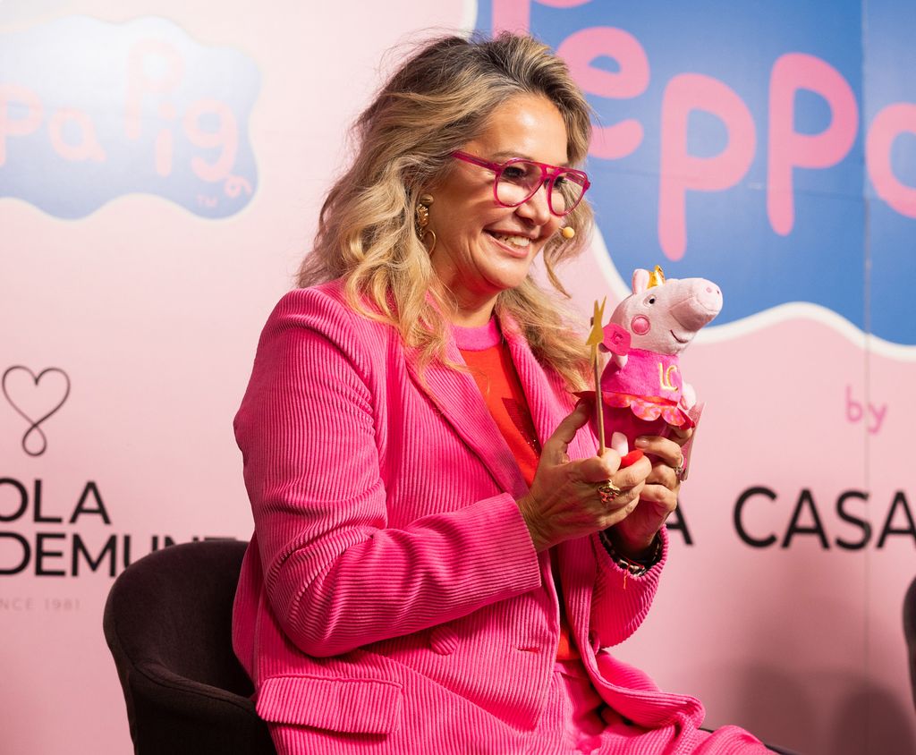 Maite Casademunt en la presentación del peluche solidario Peppa Pig