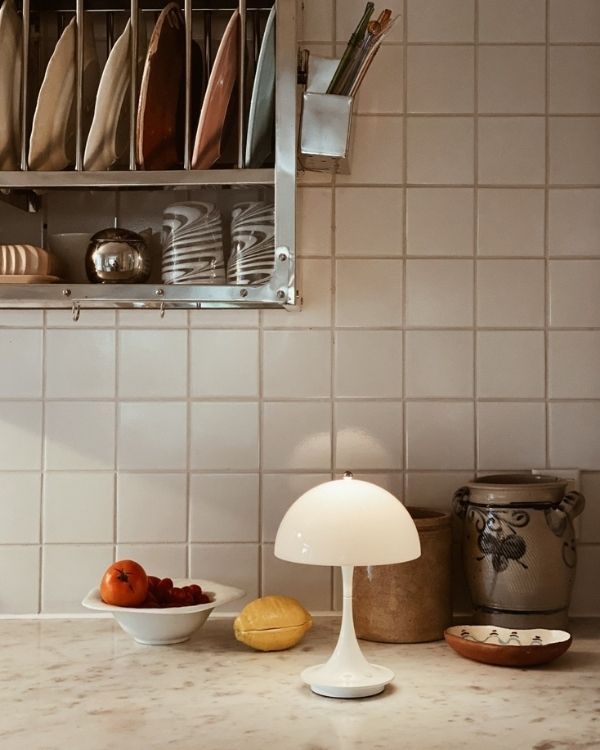 lampara diseno blanca cocina