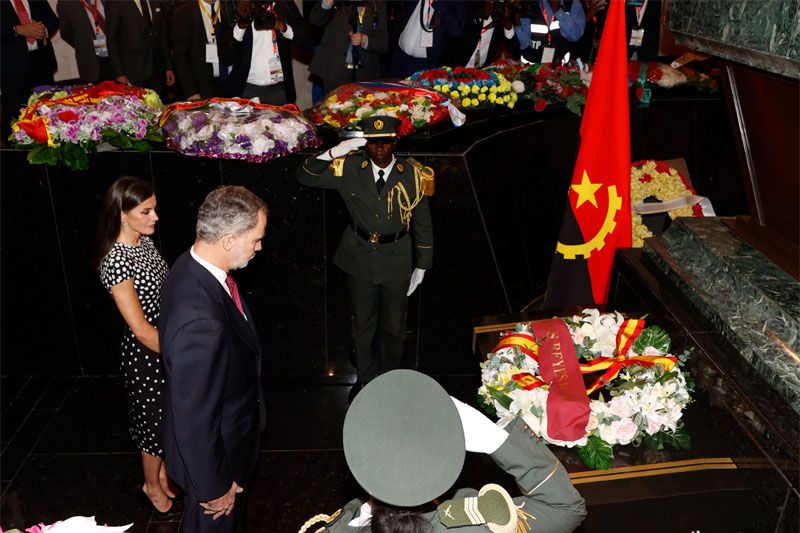 Los reyes Felipe y Letizia en Angola