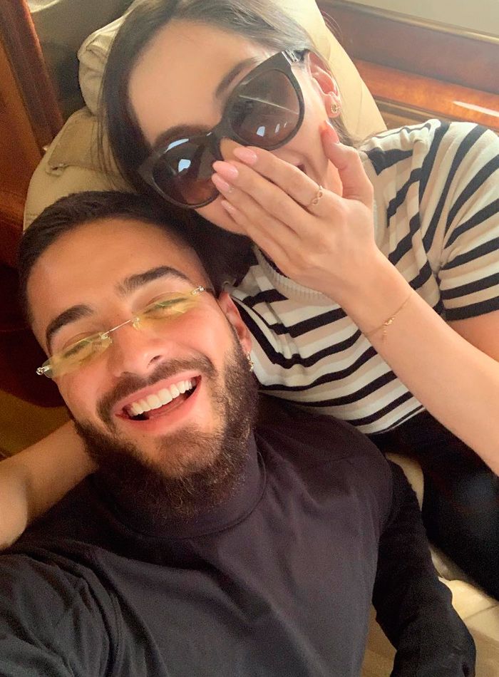 Maluma y Natalia Barulich