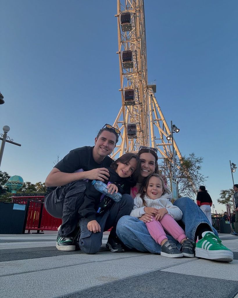 Hace unos días, Tania Rincón y su familia disfrutaron de una tarde de juegos.