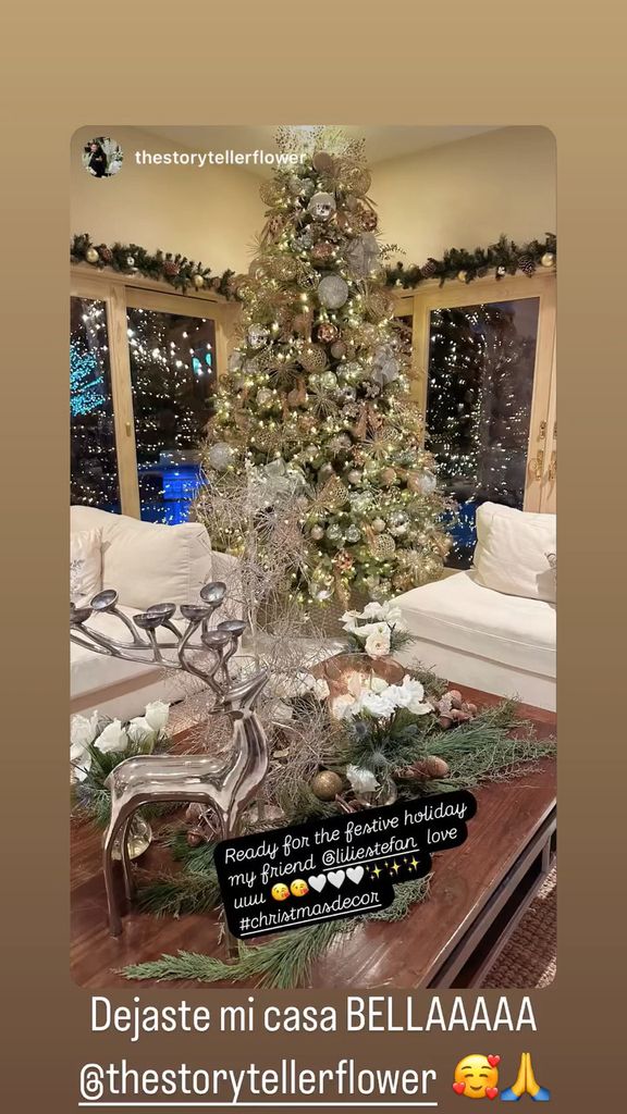 Lili Estefan muestra cómo quedó decorada su casa para Navidad 