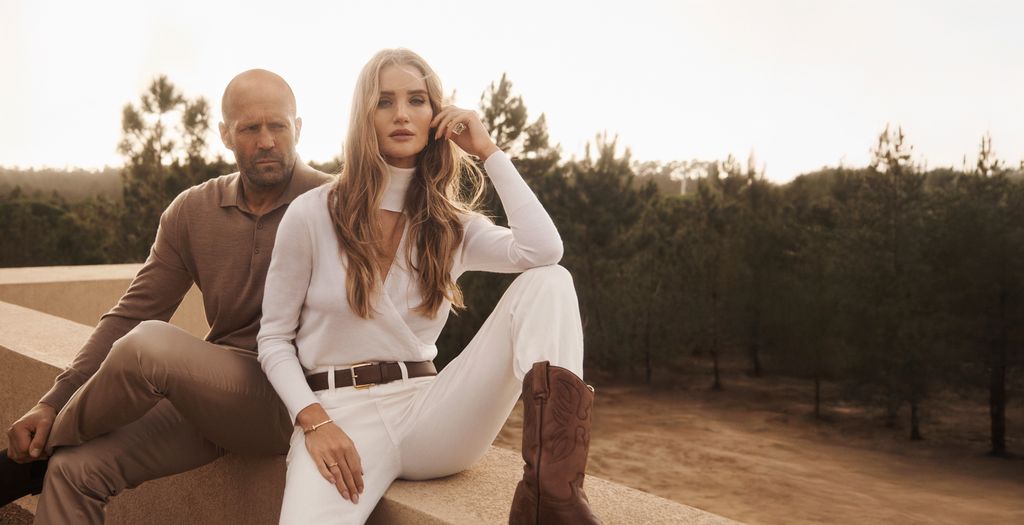 Rosie Huntington-Whiteley y Jason Statham para Falconeri