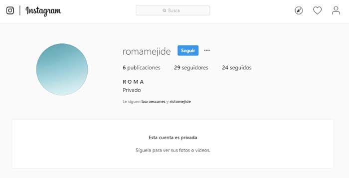 perfil Instagram Roma Mejide 