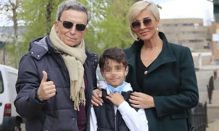 Ana María Aldón y José Ortega Cano con su hijo